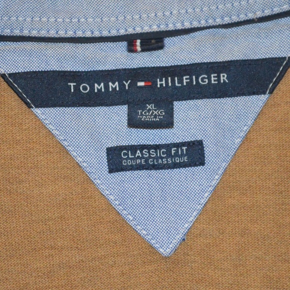 Tommy Hilfiger Classic Fit XL Brown Polo - Picture 5 of 8